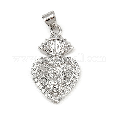 Латунные микро проложить кубического циркония подвески KK-P323-11U-P02-1