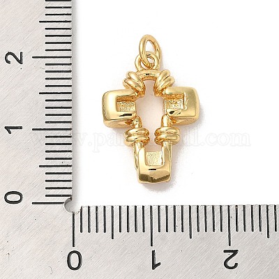 Стойки обшивки латунь микро проложить Циркон подвеску KK-K377-43G-1