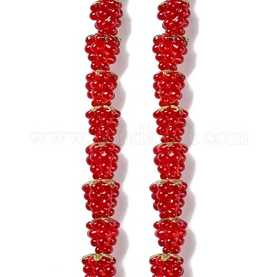 Бусы лэмпворк ручной работы LAMP-Q036-05C-1