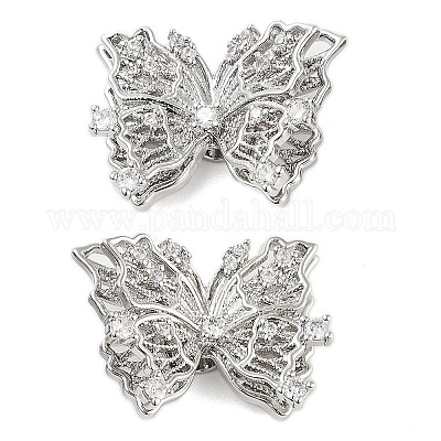 Латунные микропаве из прозрачного кубического циркония KK-Z059-03P-1