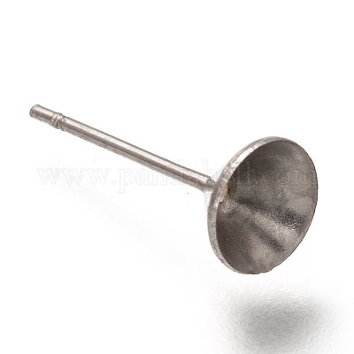 Серьги-гвоздики из нержавеющей стали 304 STAS-P263-01B-P-1