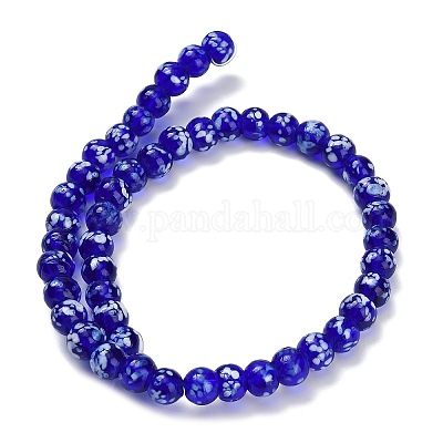 Бусы лэмпворк ручной работы&nbsp;LAMP-H071-01B-01-1