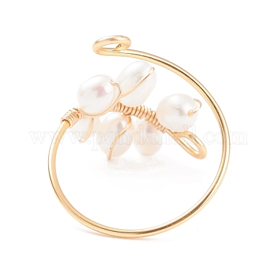 Кольца-манжеты из медной проволоки RJEW-JR00438-1