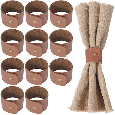 Кольца для салфеток из искусственной кожи AJEW-CL0001-24-1