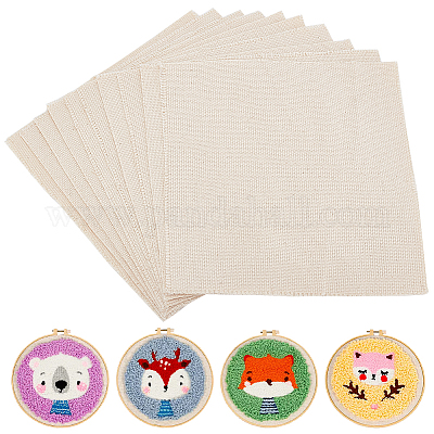 Льняная ткань для иглы для перфорации DIY-WH0032-43-1