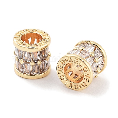 Латунные микропаве из прозрачного кубического циркония KK-P271-43G-A-1