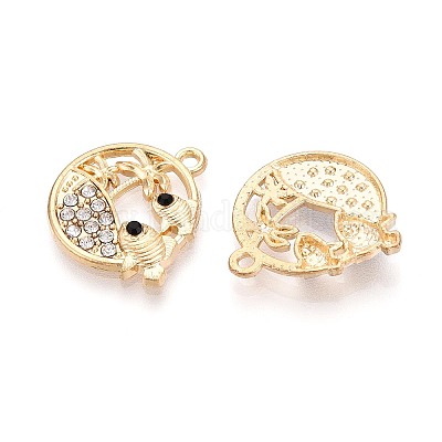 Подвески из сплава и страз PALLOY-T092-18B-G-1