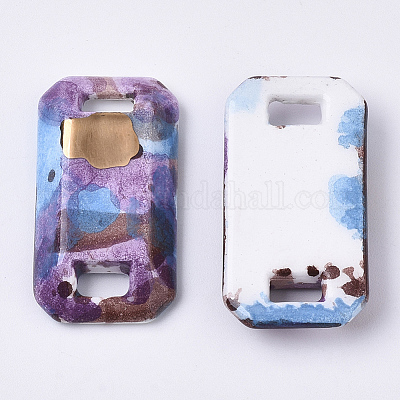 Соединители звеньев фарфора ручной работы PORC-S501-034-1