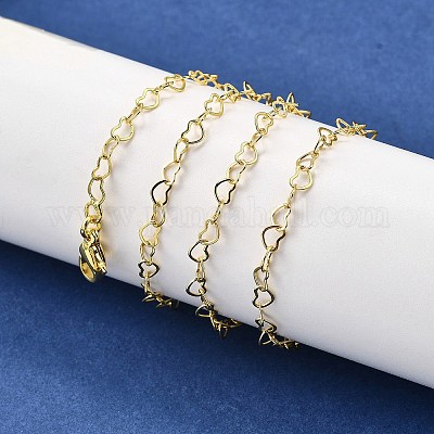 Ожерелья с цепочкой из меди NJEW-M108-33G-1