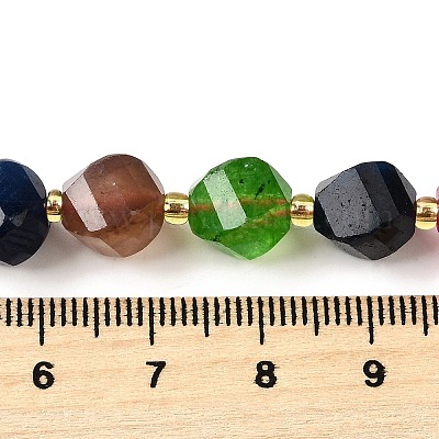 Нити бусин из натурального кварца окрашенные G-U023-A02-11-1