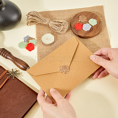 80 шт. 4-х цветные наклейки-клей с восковой печатью в виде дерева жизни DIY-CP0010-19-1