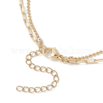 Латунные ожерелья с подвеской в виде вишни из прозрачного кубического циркония NJEW-JN05382-1