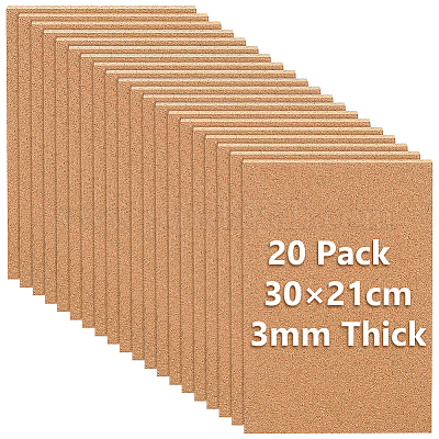 20шт пробковые изоляционные листы&nbsp;DIY-BC0016-20A-1