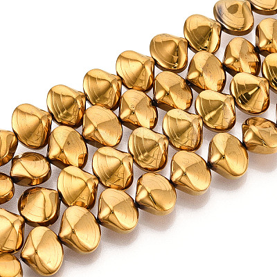 Гальванические нити из синтетических немагнитных гематитовых бусин G-T139-64C-1