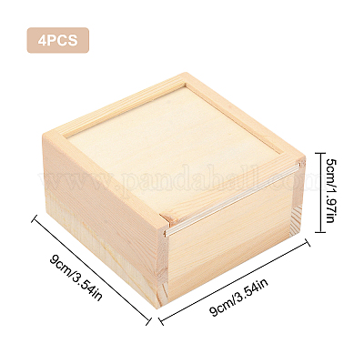 Natural Wooden Slide Box