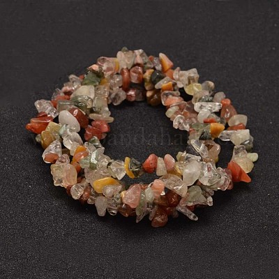 Чип нити шарик натуральный Rutilated кварц G-L454-08-1