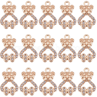 Подвески со стразами из сплава ALRI-SC0001-28-1