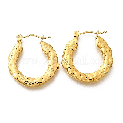 Серьги-кольца из нержавеющей стали 304 для женщин EJEW-L296-069G-1