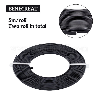 32ft 18 Gauge Wire, 1mm Thick Black Aluminum Craft Wire, 10m Roll