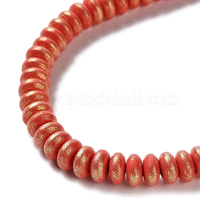 Нити бусин ручной работы из полимерной глины CLAY-F004-B-1