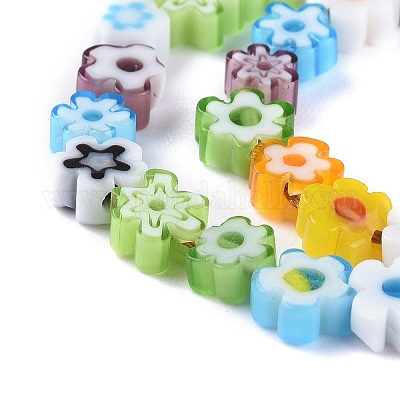 Ручной работы стеклянная бусина тысячецветник нитей X-LAMP-J035-6mm-02-1