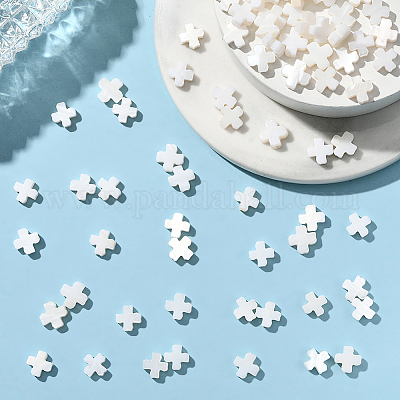 2 нить бусин из натуральных пресноводных ракушек SSHEL-SC0001-38-1