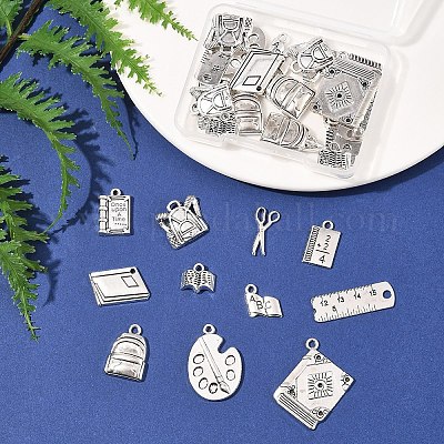 36шт 12 стильные подвески из сплава в тибетском стиле на День учителя TIBE-FS0003-28-1