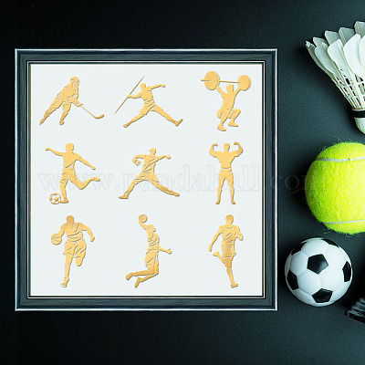 Никелевые декоративные наклейки DIY-WH0450-117-1