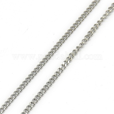Устойчивые к потускнению модные унисекс 201 нержавеющая сталь витые цепочки ожерелья NJEW-L043-44P-1