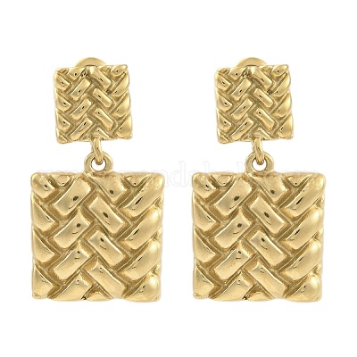 Ионное покрытие (ip) серьги-гвоздики из нержавеющей стали 304 для женщин EJEW-N054-12G-1