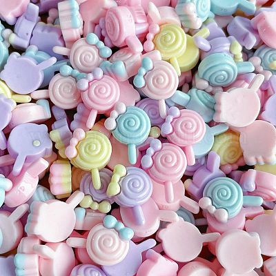 Непрозрачные кабошоны из смолы CRES-M037-05E-1