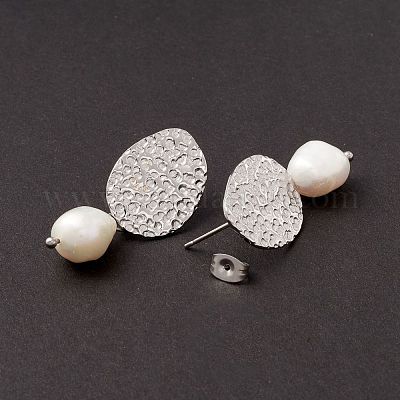 Серьги-гвоздики из нержавеющей стали 304 EJEW-M208-05P-1