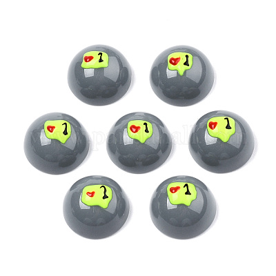 Кабошоны из непрозрачной смолы и эмали на Хэллоуин CRES-N031-016-1