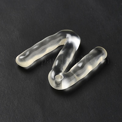 Подвески с алфавитом из прозрачной смолы RESI-C028-02N-1