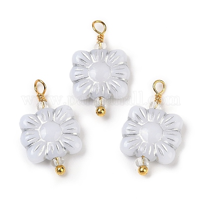 Непрозрачные акриловые подвески KK-K296-04B-G-1