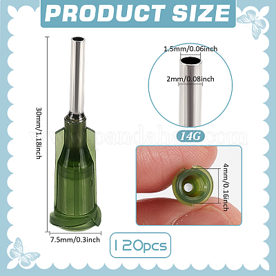 120 шт. пластиковые точные тупые иглы для дозирования жидкости TOOL-FG0001-35-1