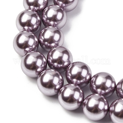 Гальванические оболочки жемчужные бусы пряди BSHE-G041-10mm-02-1