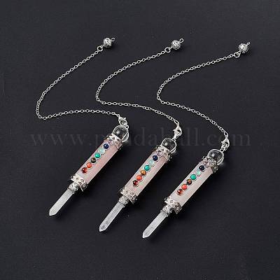 Биолокационные маятники с заострением из смешанных драгоценных камней G-F733-01-1