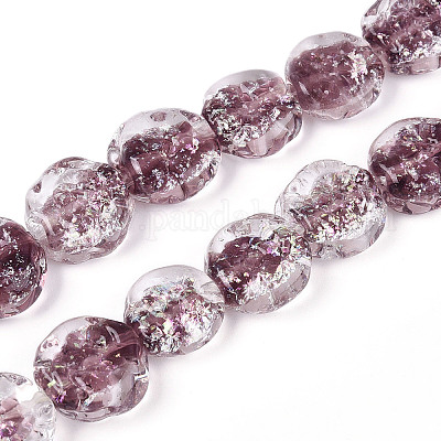 Бусы лэмпворк ручной работы LAMP-N028-04D-1