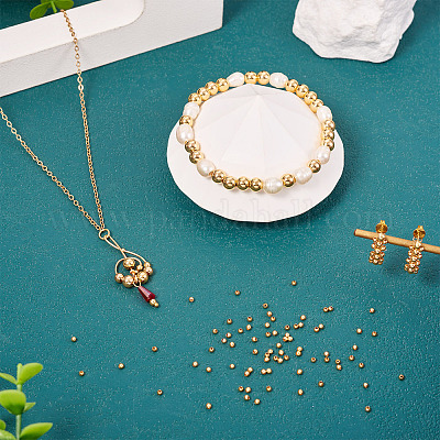 Стойки обшивки латунные бусины KK-TA0001-88G-01-1