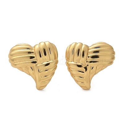 Серьги-гвоздики из нержавеющей стали 304 EJEW-L296-013G-04-1