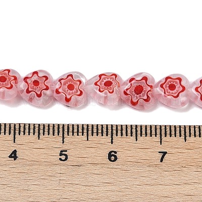 Ручной работы millefiori стеклянные бусины нитки LAMP-G166-15K-1