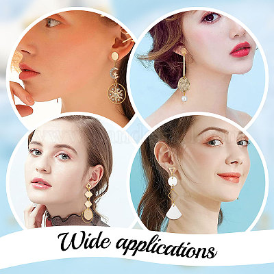 80 шт. 4 стиля фурнитуры для сережек-гвоздиков из нержавеющей стали 201 и 304 STAS-BBC0001-74-1