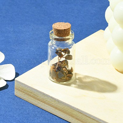 Украшение бутылки желаний прозрачное стекло AJEW-JD00011-06-1