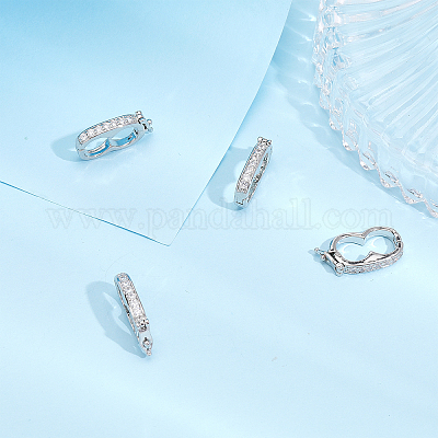 6 шт. латунные застежки-усилители в виде арахиса KK-CA0002-01P-1