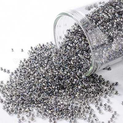 Czech Glass Seed Beads Size 6/0 ( E beads) Matte Opaque Gray Blue