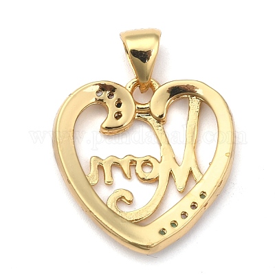 Латунные подвески из микро-паве X-ZIRC-A013-34G-1