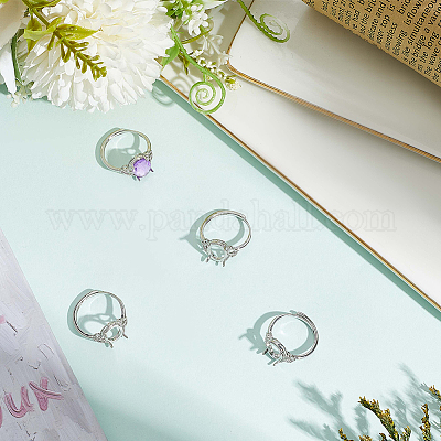 4 шт. регулируемые латунные кольцевые компоненты&nbsp;KK-SC0007-02A-1