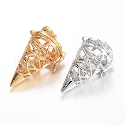 Полые латунные конусные подвески KK-E671-27-1