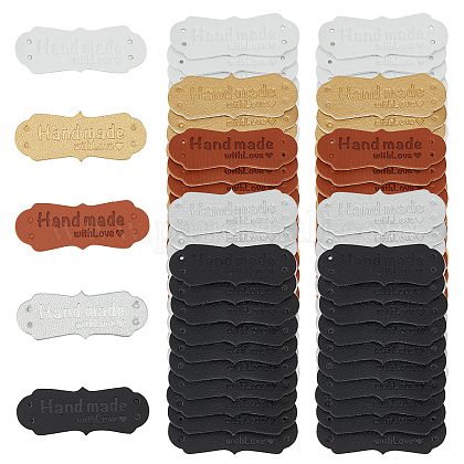 Imitation Leather Labels DIY-NB0001-94-1